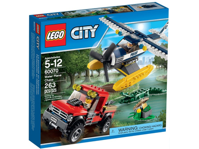 LEGO Set-Water Plane Chase-Town / City / Police-60070-1-Creative Brick Builders